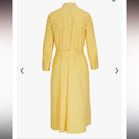 Carolina Herrera Eyelet Embroidered Midi Shirt dress NWT sz 8 - Picture 3 of 13